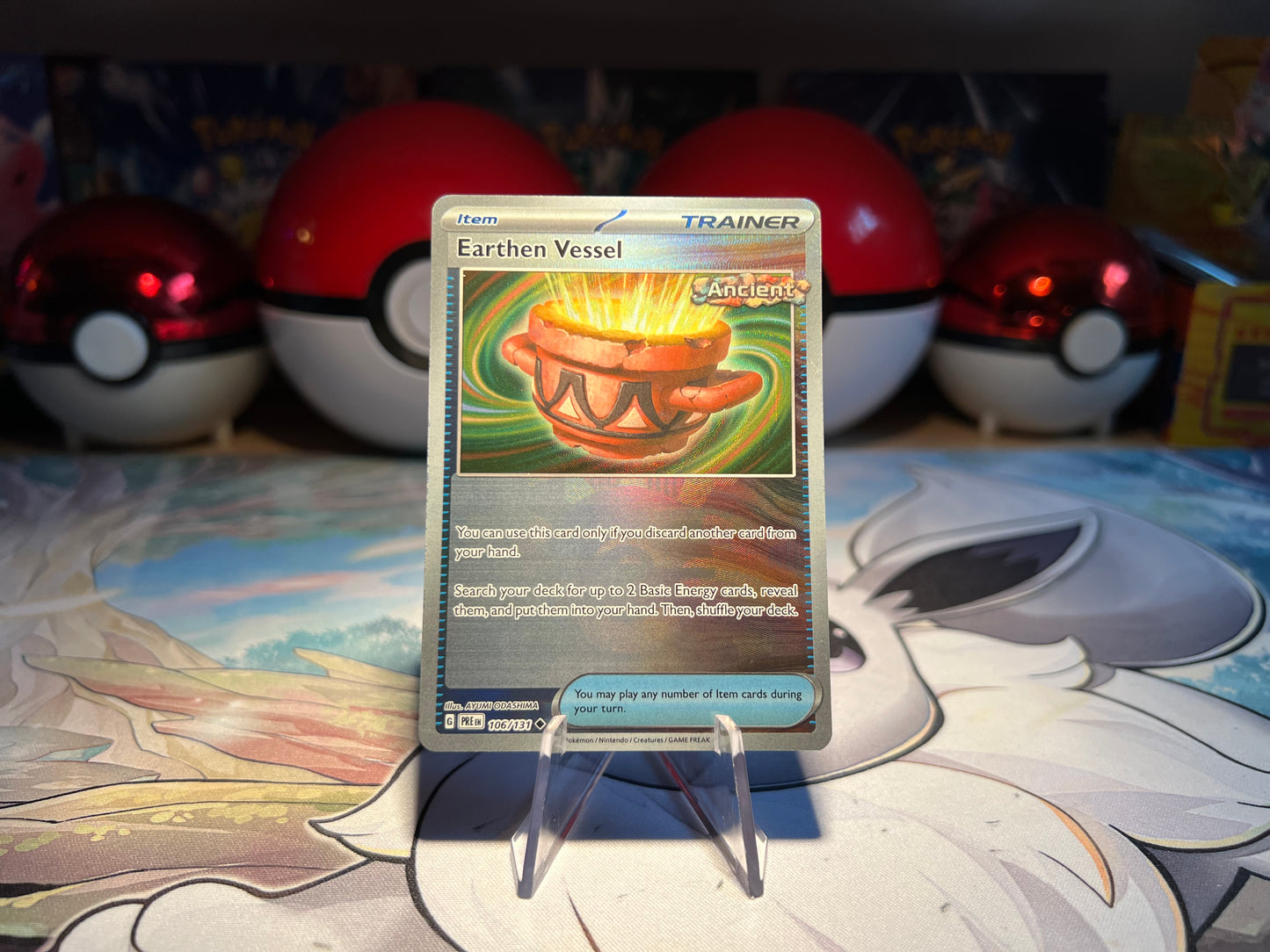 Pokemon Card Earthen Vessel Pokeball Holo Trainer (Listing #487)