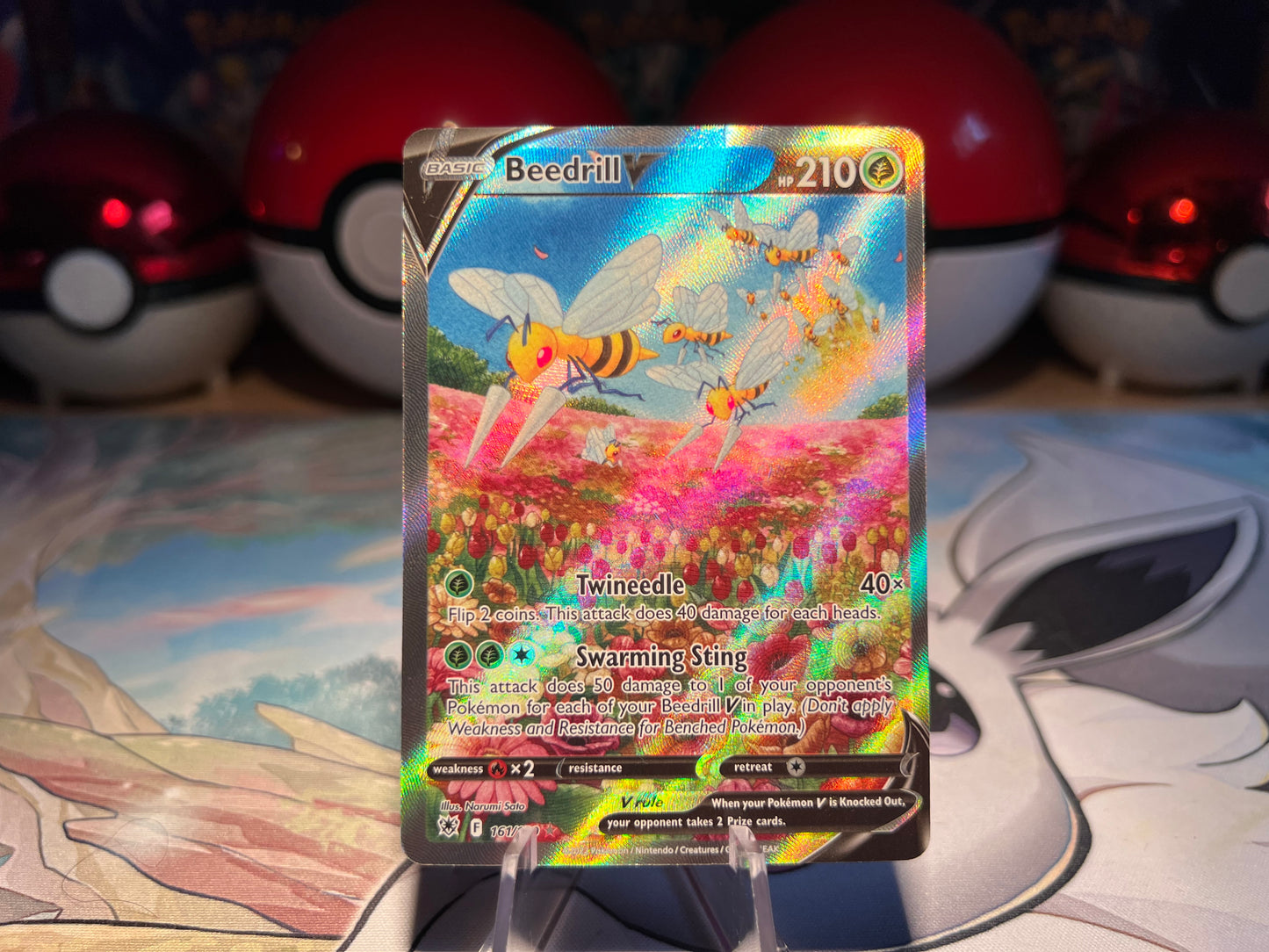Pokemon Card Beedrill V Alt Art (Small Crease) (Listing # 514)