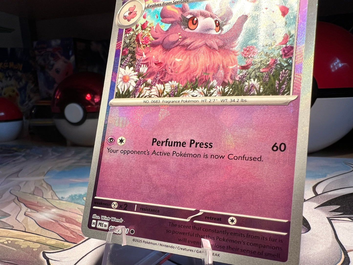 Pokemon Card Aromatisse Pokeball Holo (Listing #486)