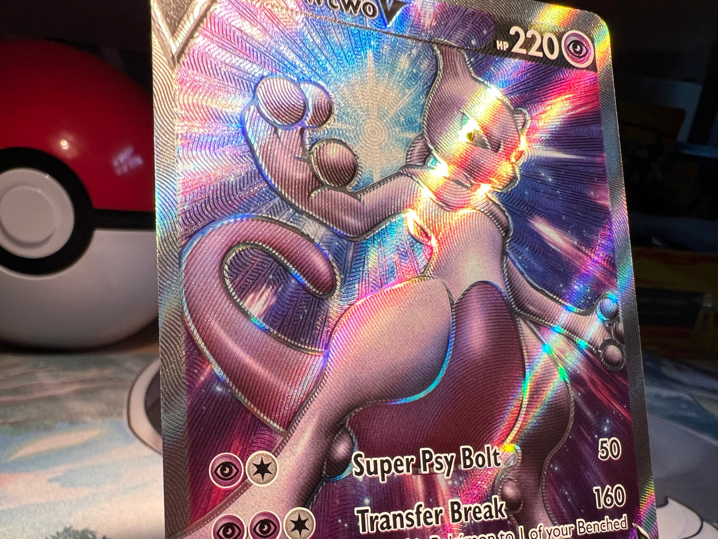 Pokemon Card Mewtwo V Full Art (Listing #506)