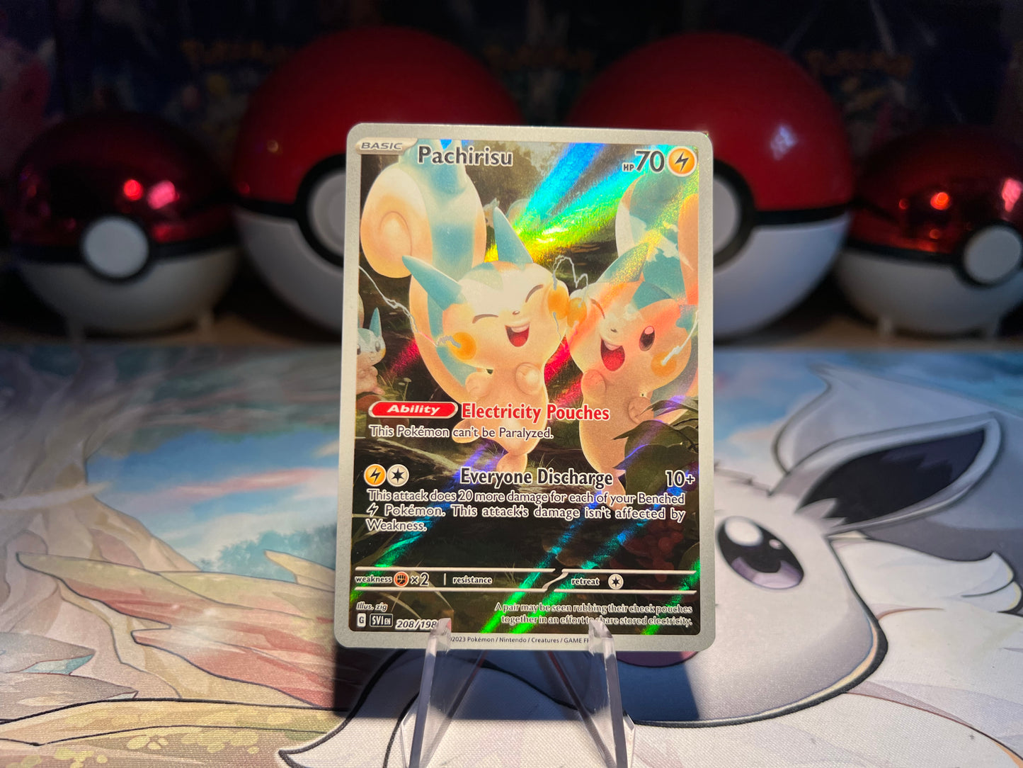 Pokemon Card Pachirisu Illustration Rare (Listing #505)