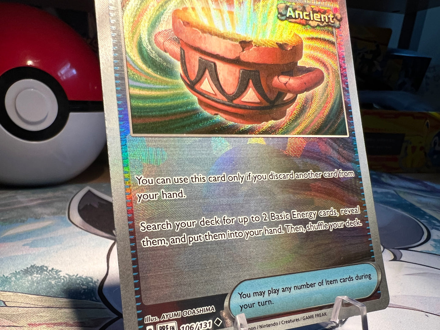 Pokemon Card Earthen Vessel Pokeball Holo Trainer (Listing #487)