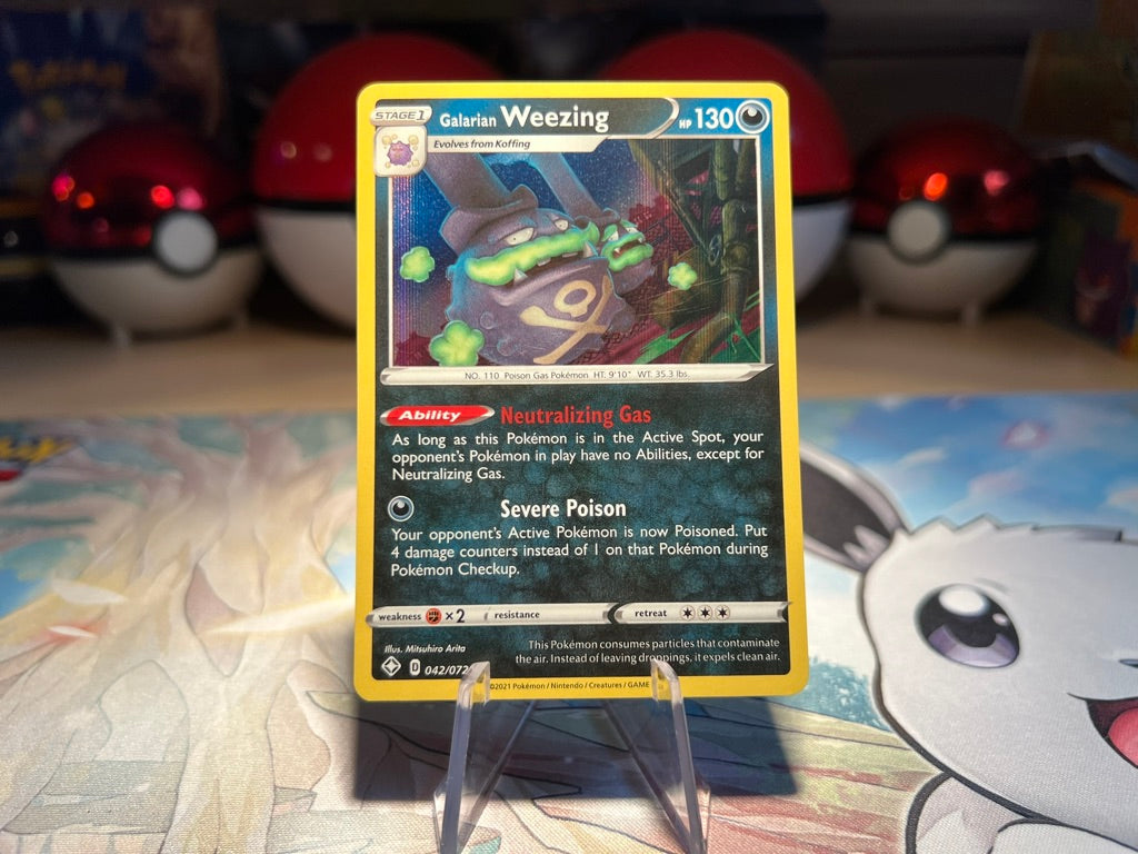 Pokemon Card Holo Galarian Weezing (Listing #146)