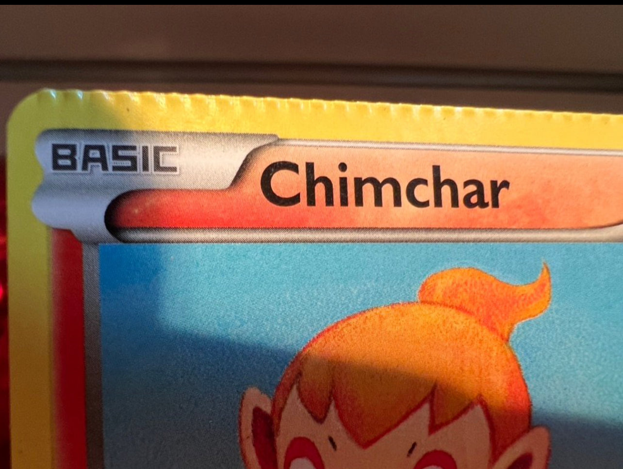 Pokemon Error Crimped Chimchar Card (Listing #88)