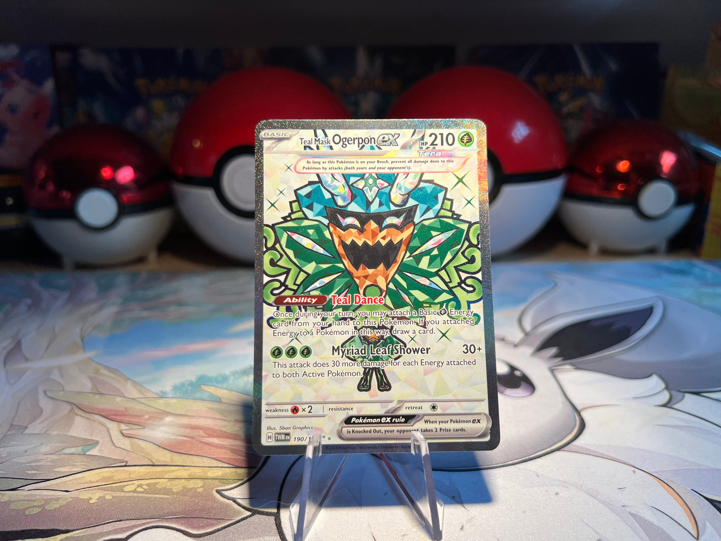Pokémon Card Teal Mask Ogerpon EX (Listing #502)