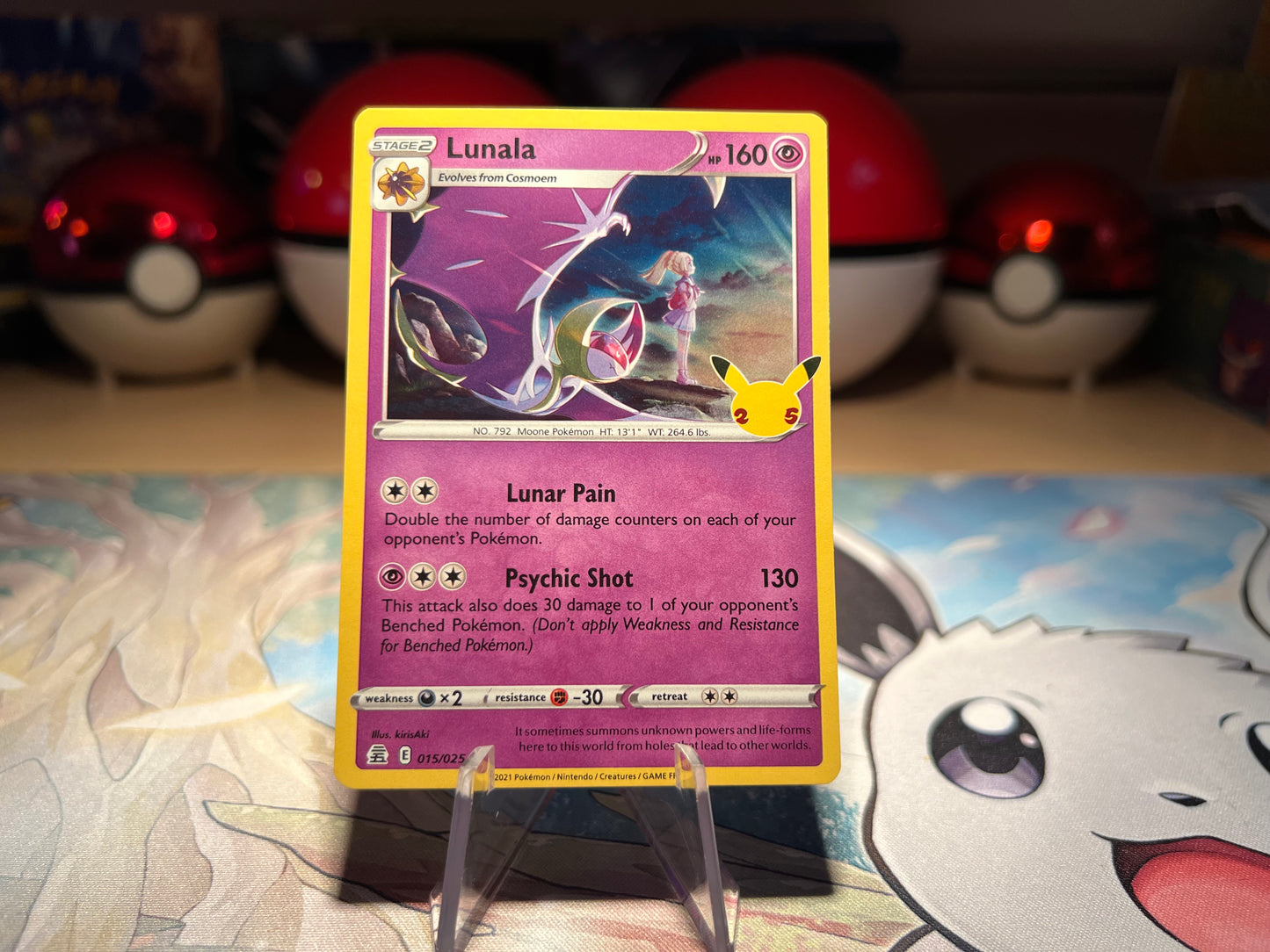 Pokemon Card Holo Lunala (Listing #28)