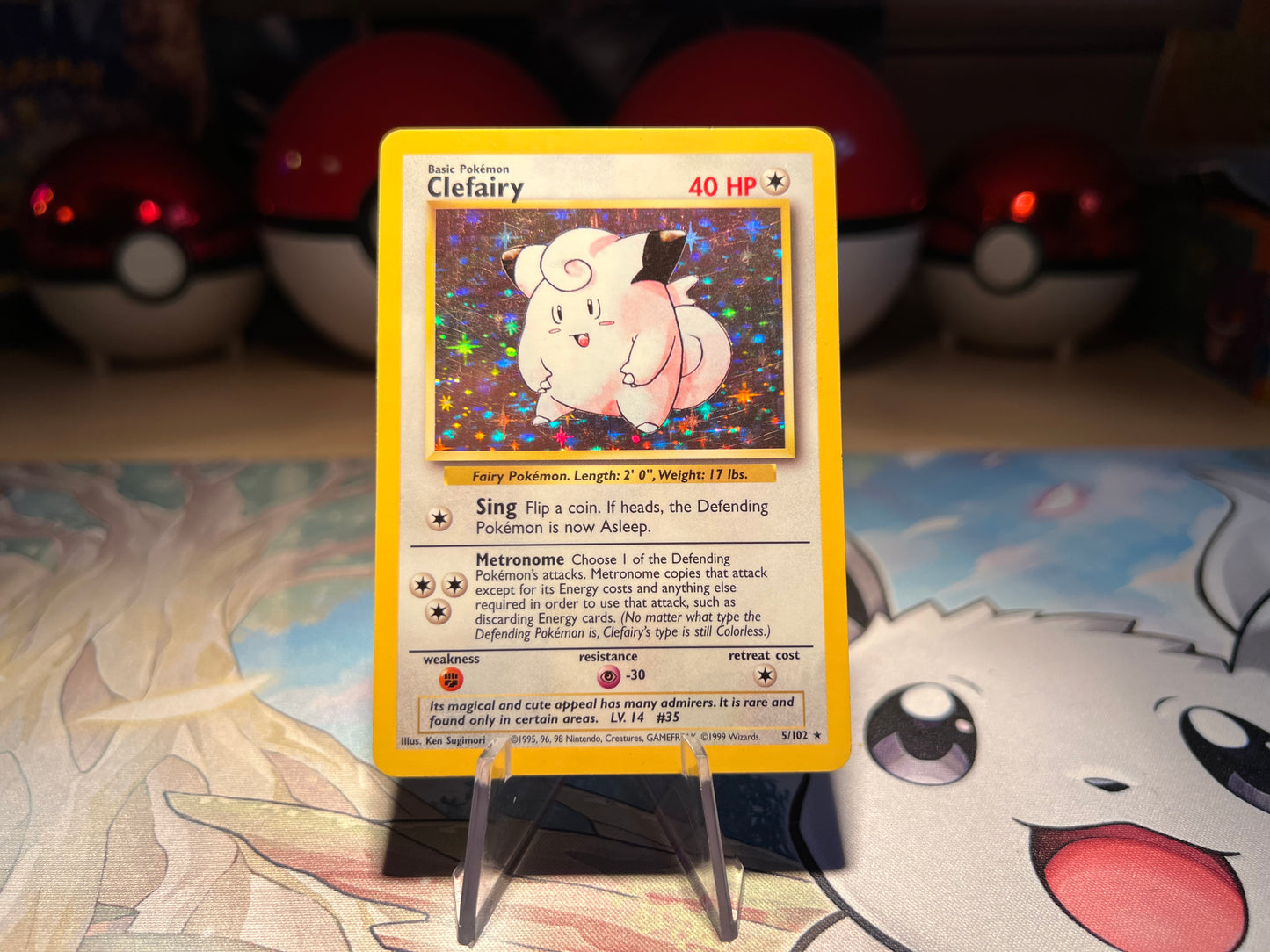 Pokemon Card Vintage Holo Clefairy (LP) (Listing #41)