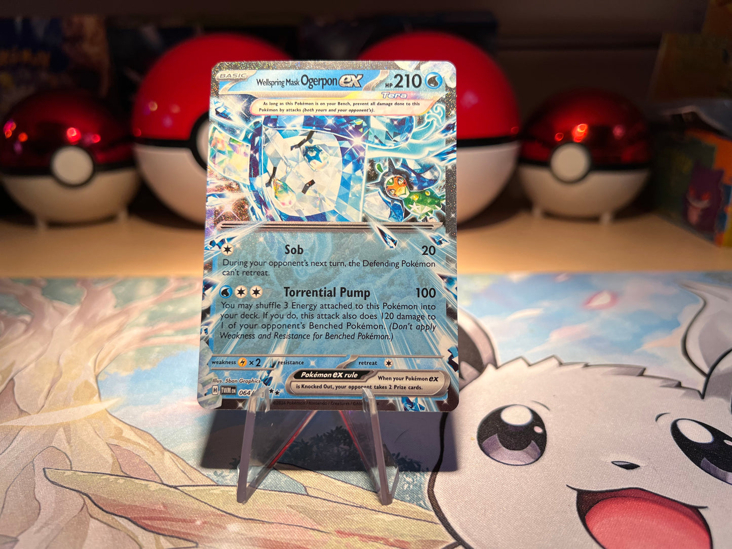 Pokemon Card Wellspring Mask Ogerpon EX (Listing #45)