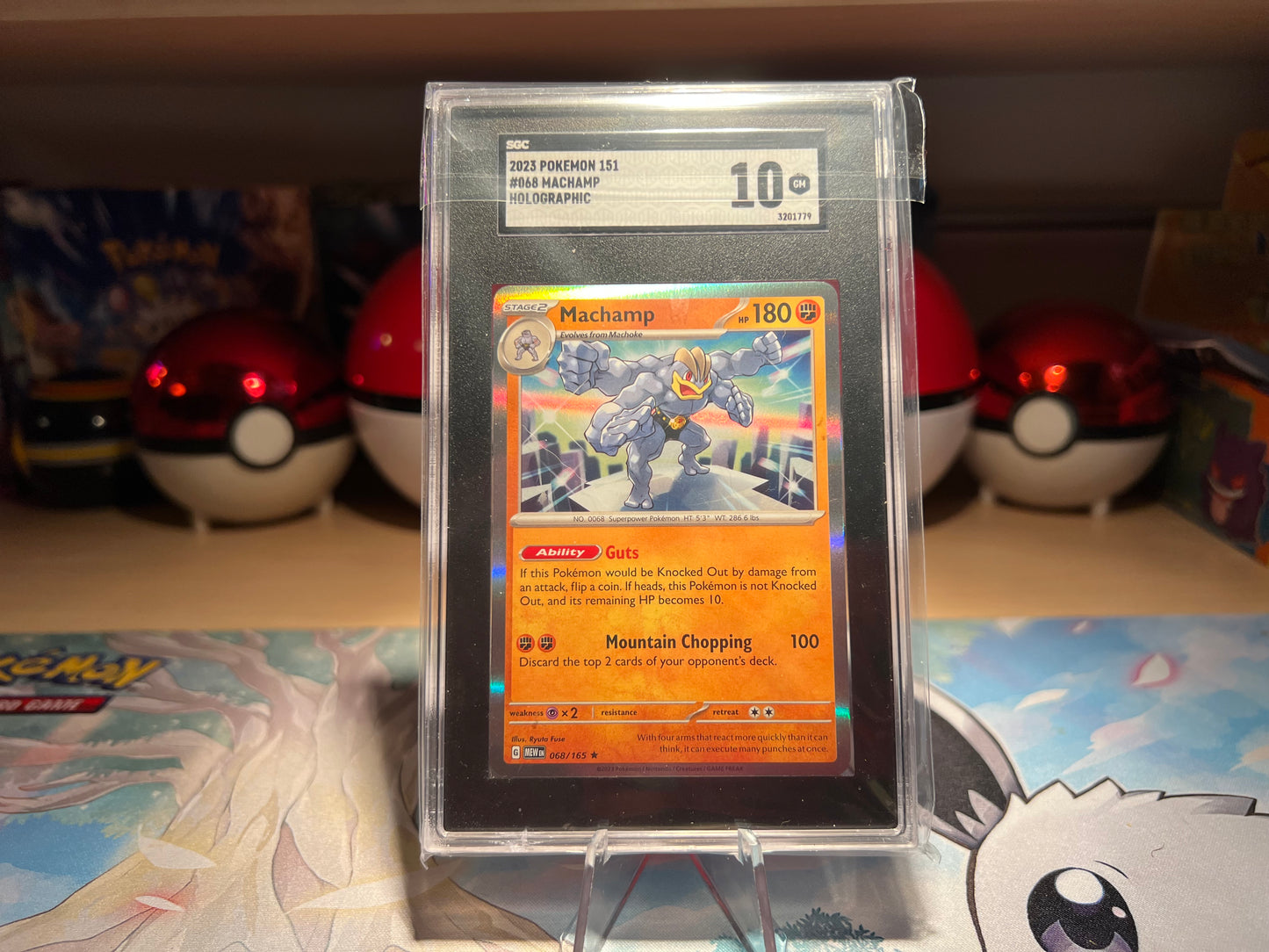 SGC 10 Graded Holo Machamp Pokemon Card (Listing #62)