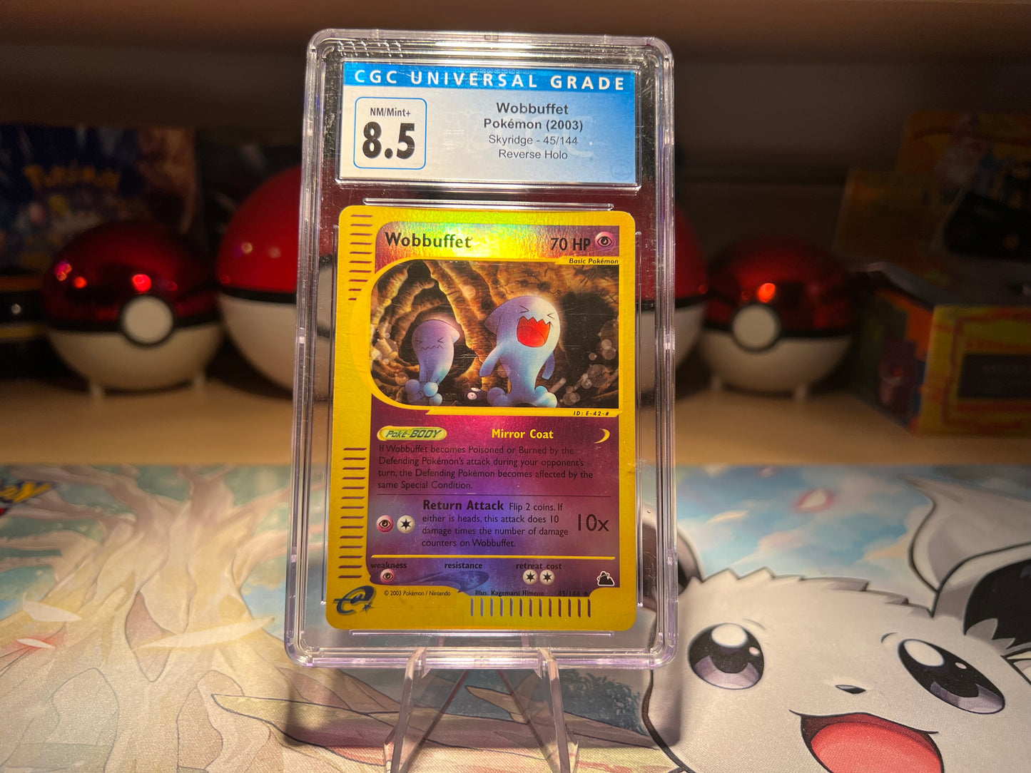 Graded CGC 8.5 Wobbuffet E-Reader Holo Pokemon Card (Listing #65)