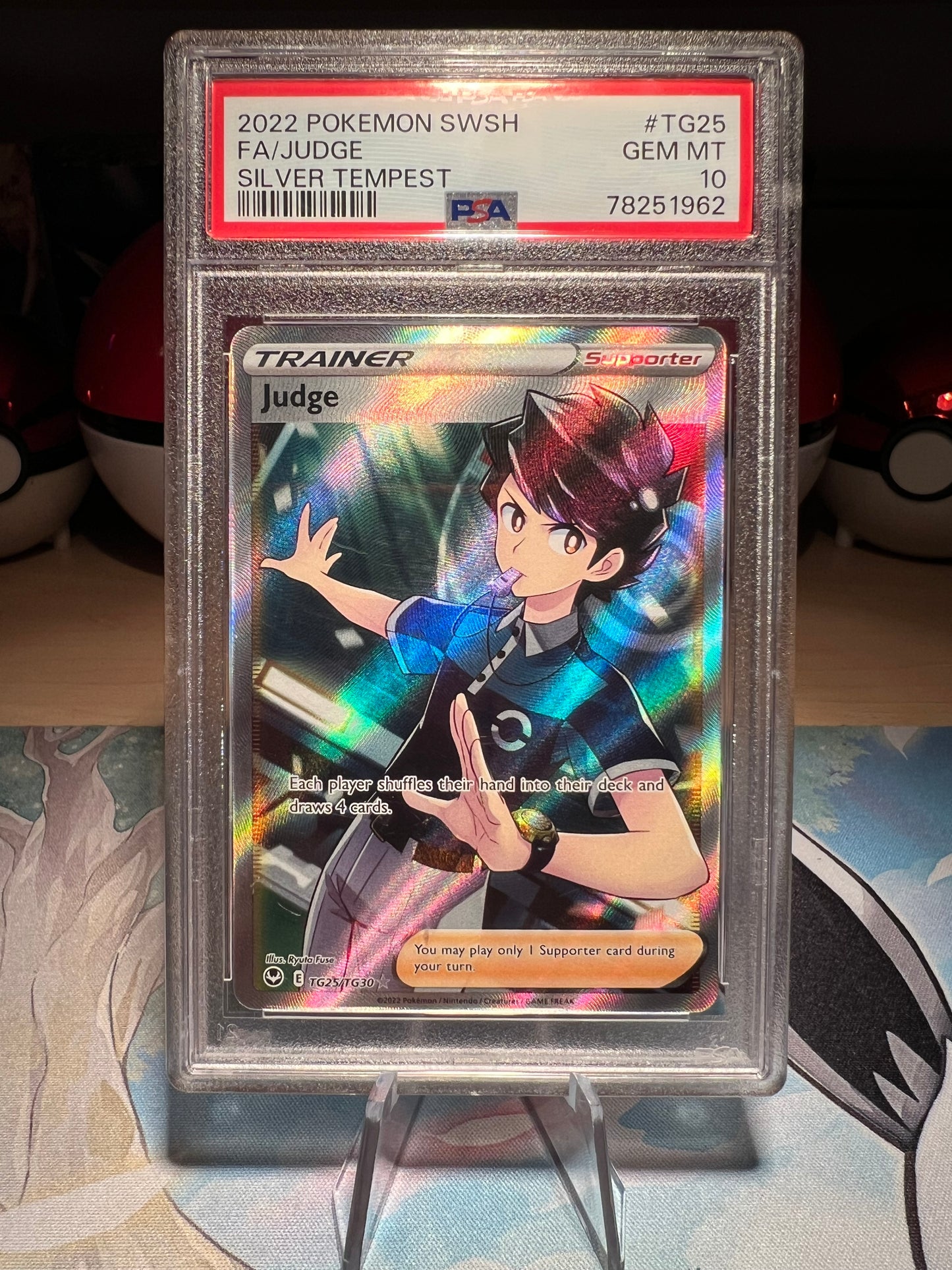 PSA Graded 10 Judge Trainer Pokemon Card (Listing #126)