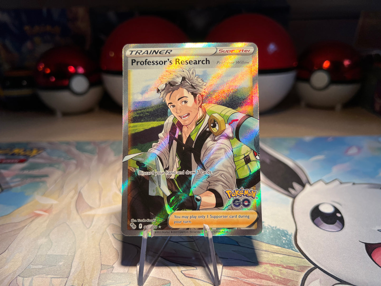 Pokemon Go Professor’s Research Full Art Trainer Card (Listing #162)