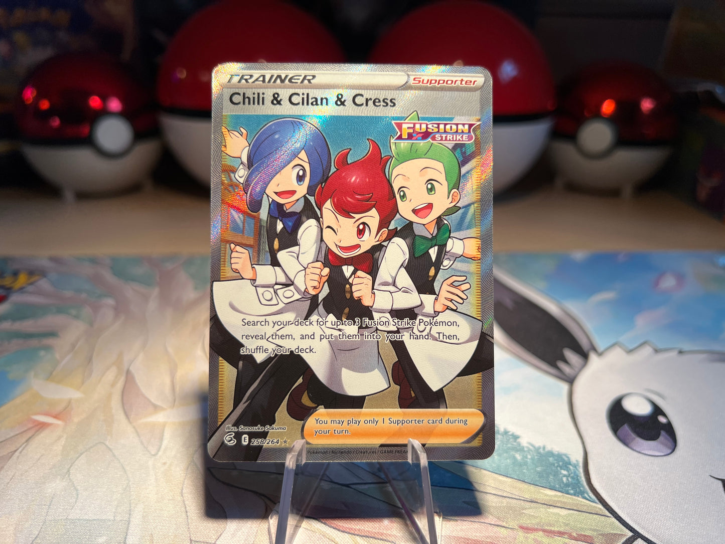 Pokemon Card Trainer Chili & Cilan & Cress Full Art (Listing #163)