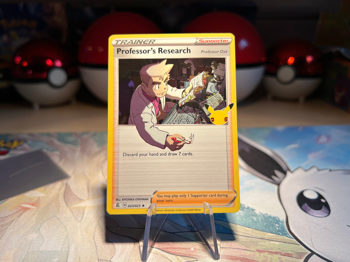Pokemon Card Holo Professor’s Research Trainer (Listing #178)