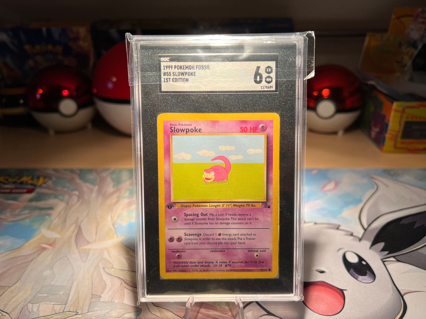 Graded SGC 6 1st Edition Slowpoke Pokemon Card (Listing #232)