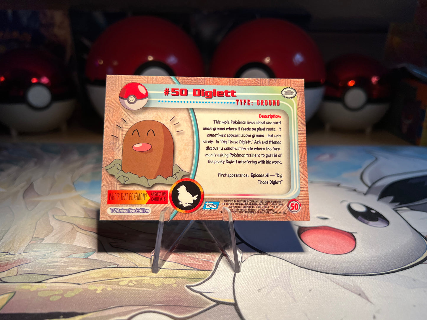Pokemon Diglett Topps Card (Listing #240)