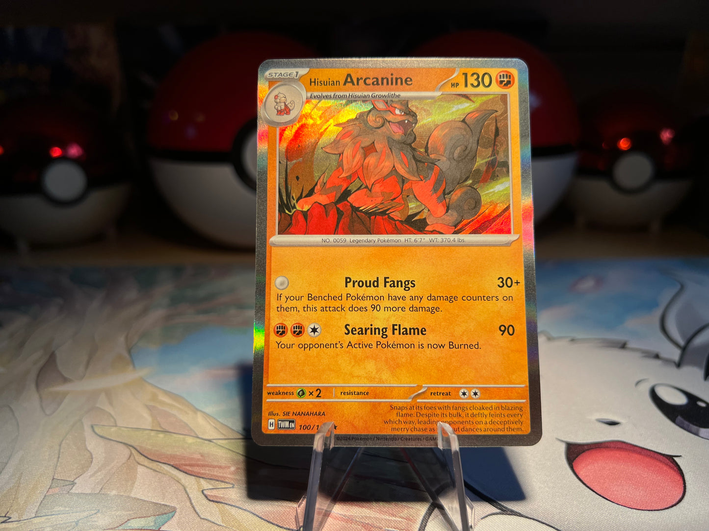 Pokemon Card Holo Hisuian Arcanine (Listing #243)