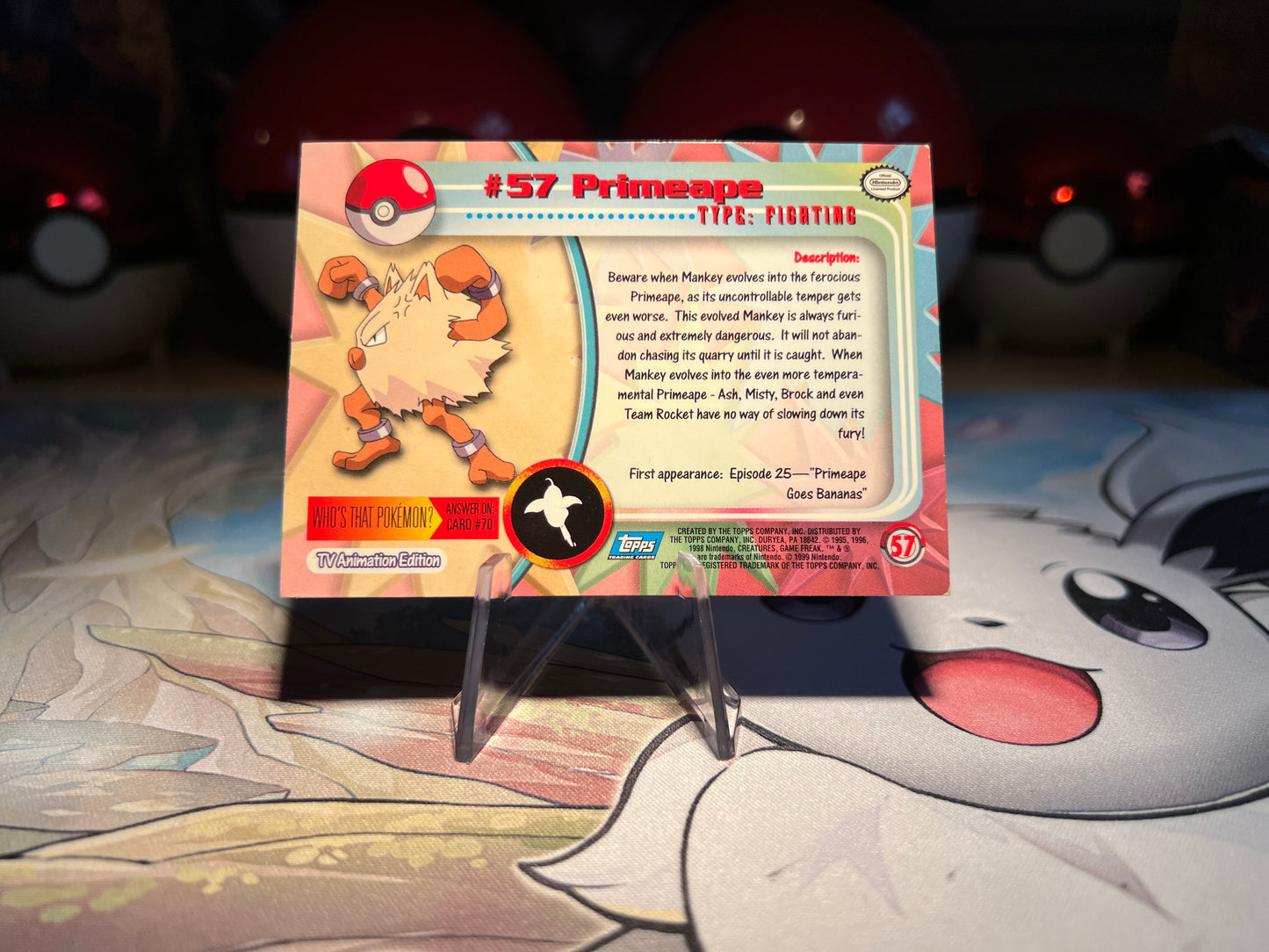 Pokemon Primate Topps Card (Listing #254)