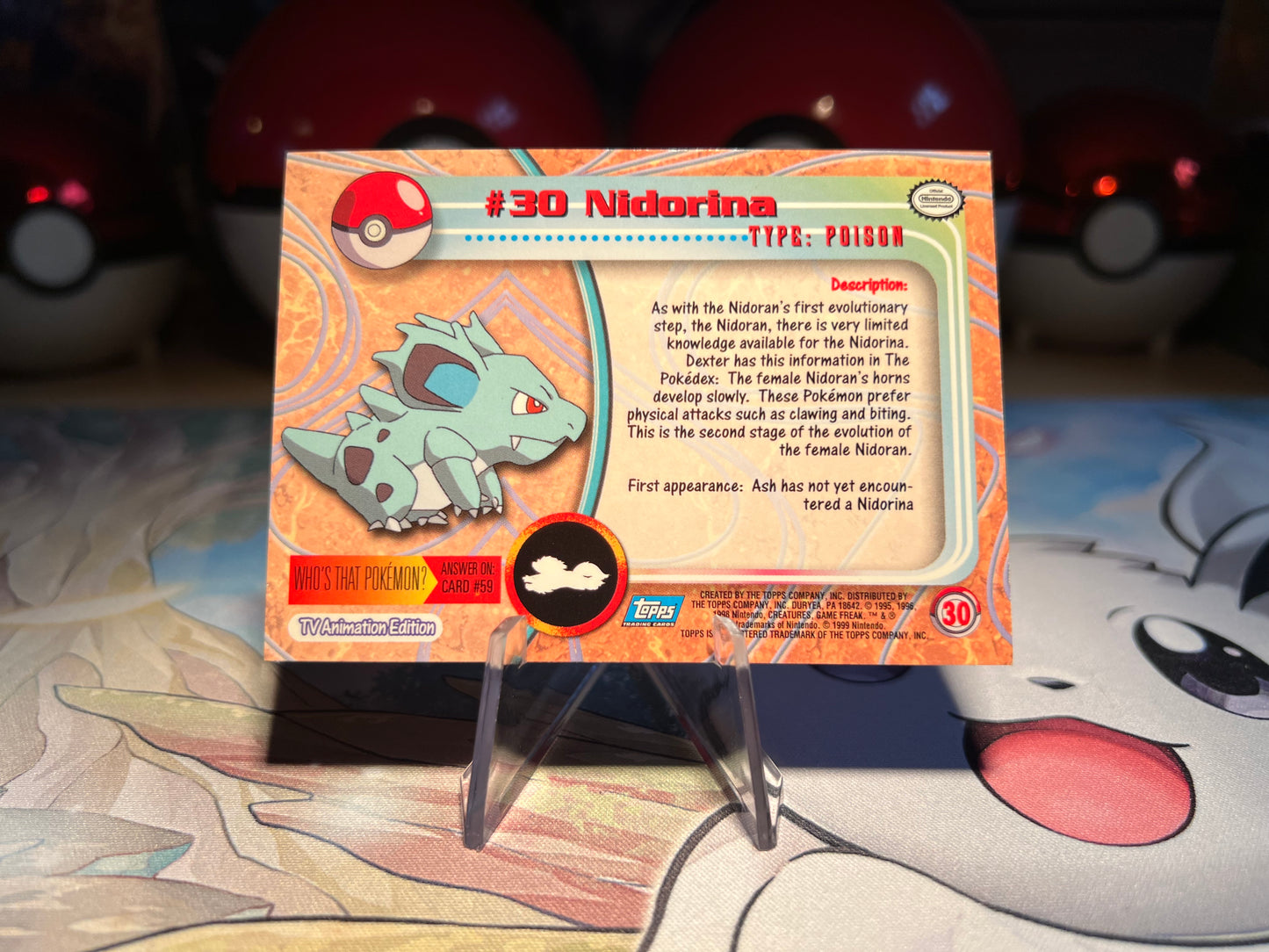 Pokemon Nidorina Topps Card (Listing #255)