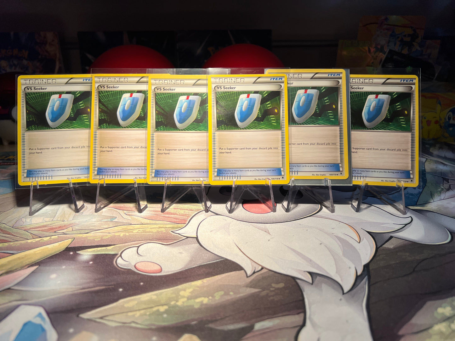 Pokemon 6 VS Seeker Trainer Card Lot (Listing #309)