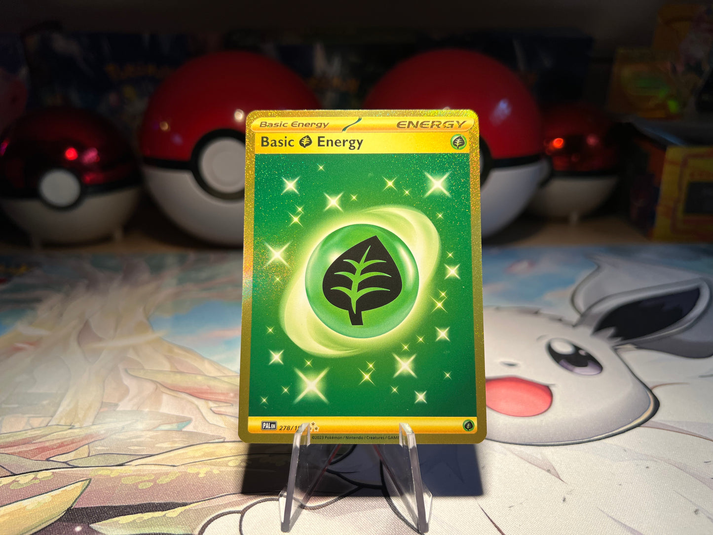 Pokemon Card Gold Grass Energy (Listing #354)