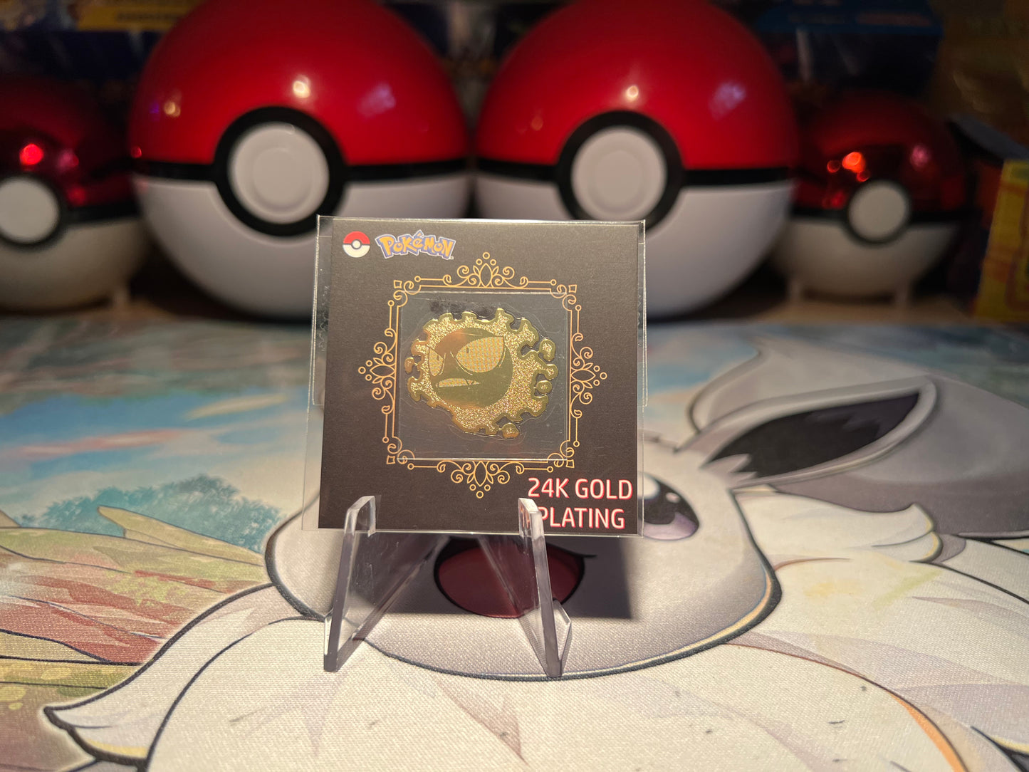 Pokemon 24K Gold Plated Gastly Sticker (Listing #411)