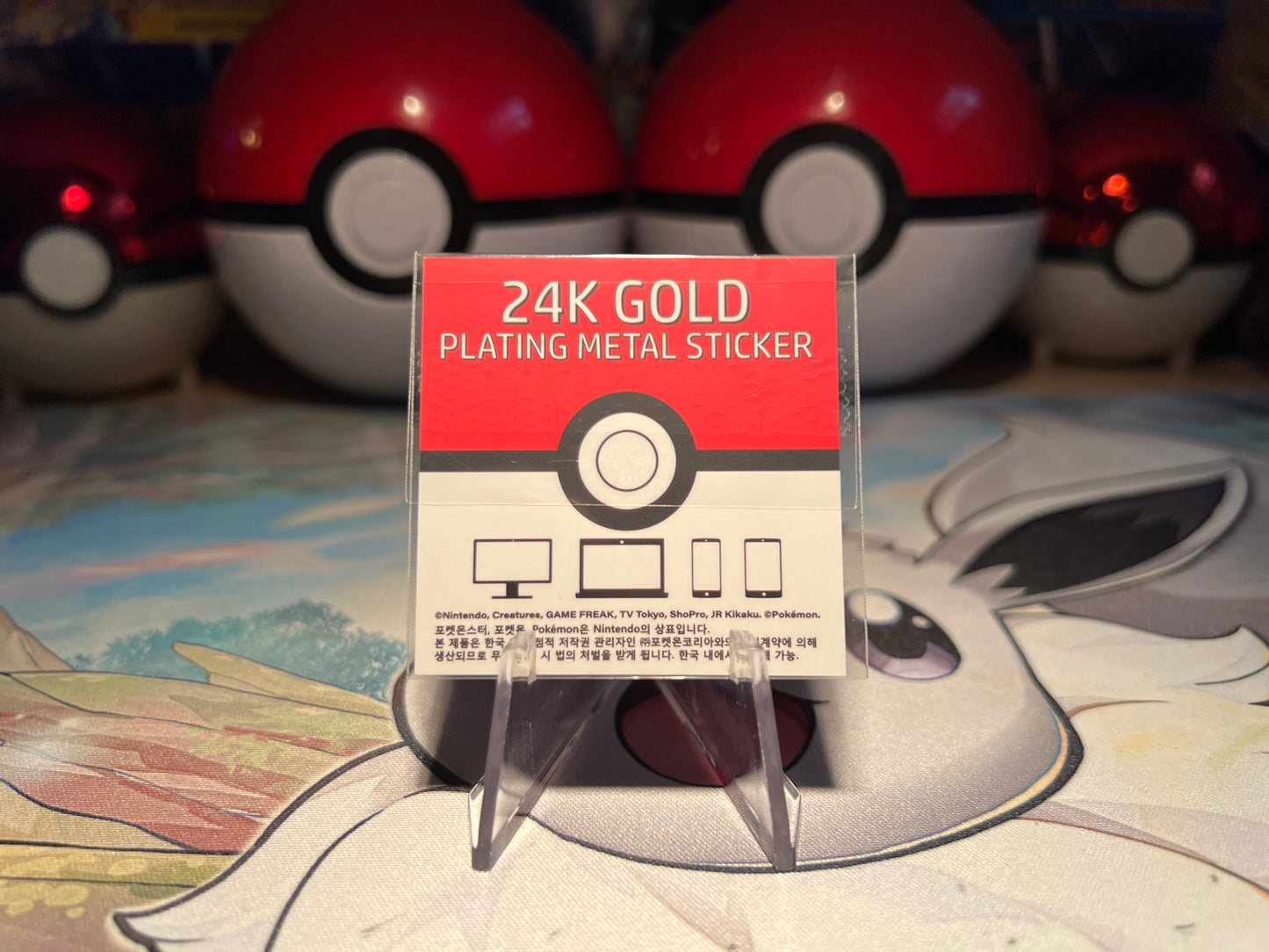 Pokemon 24K Gold Plated Gastly Sticker (Listing #411)