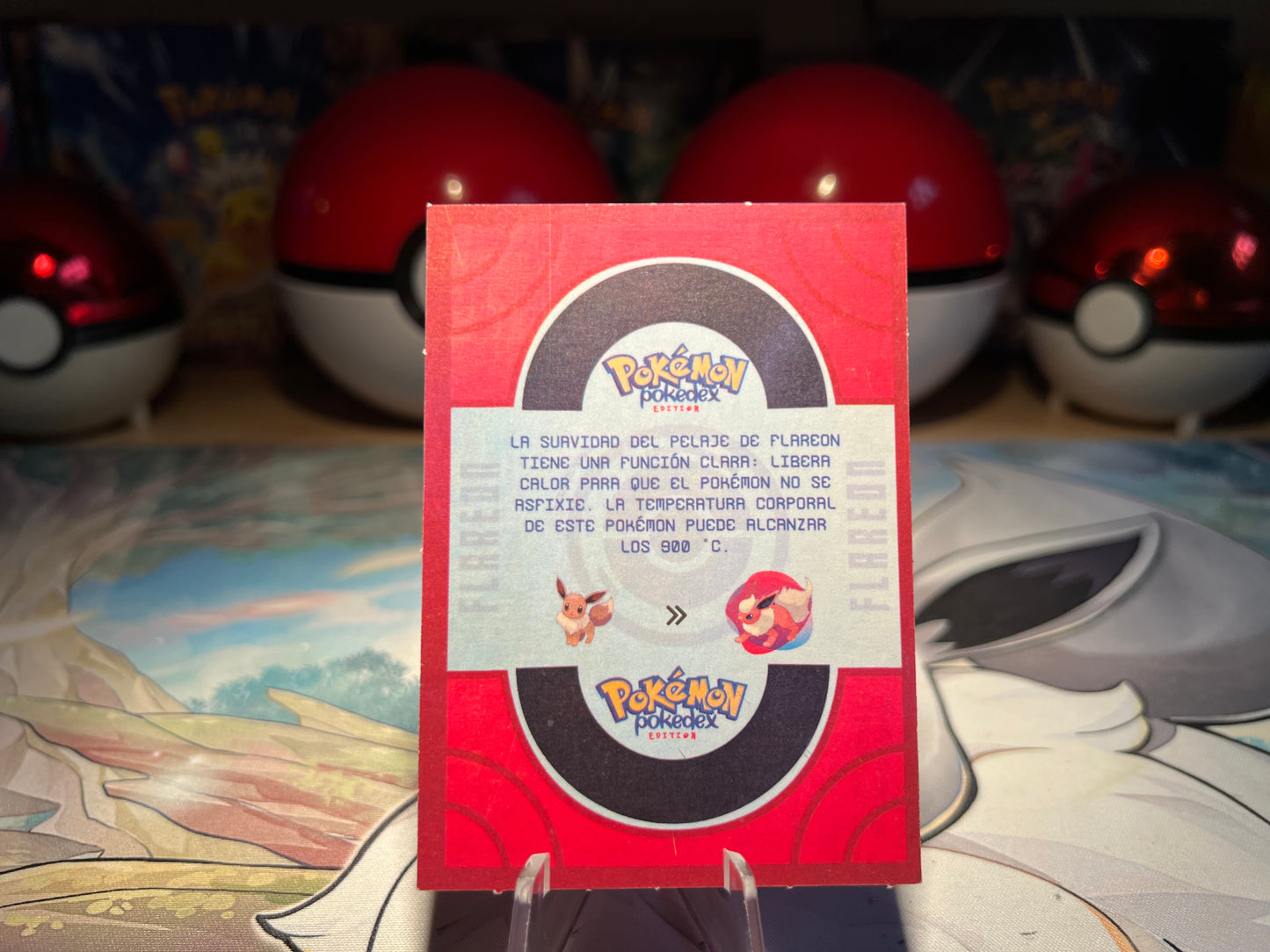 Pokemon Pokedex Flareon Card (Listing #531)