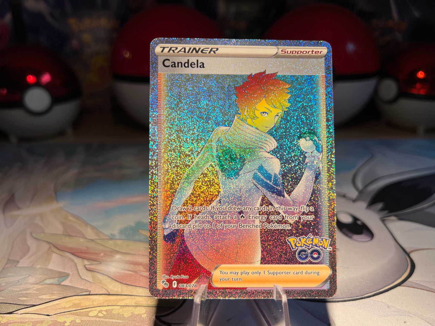 Pokemon Card Candela Rainbow Trainer (Listing #545)
