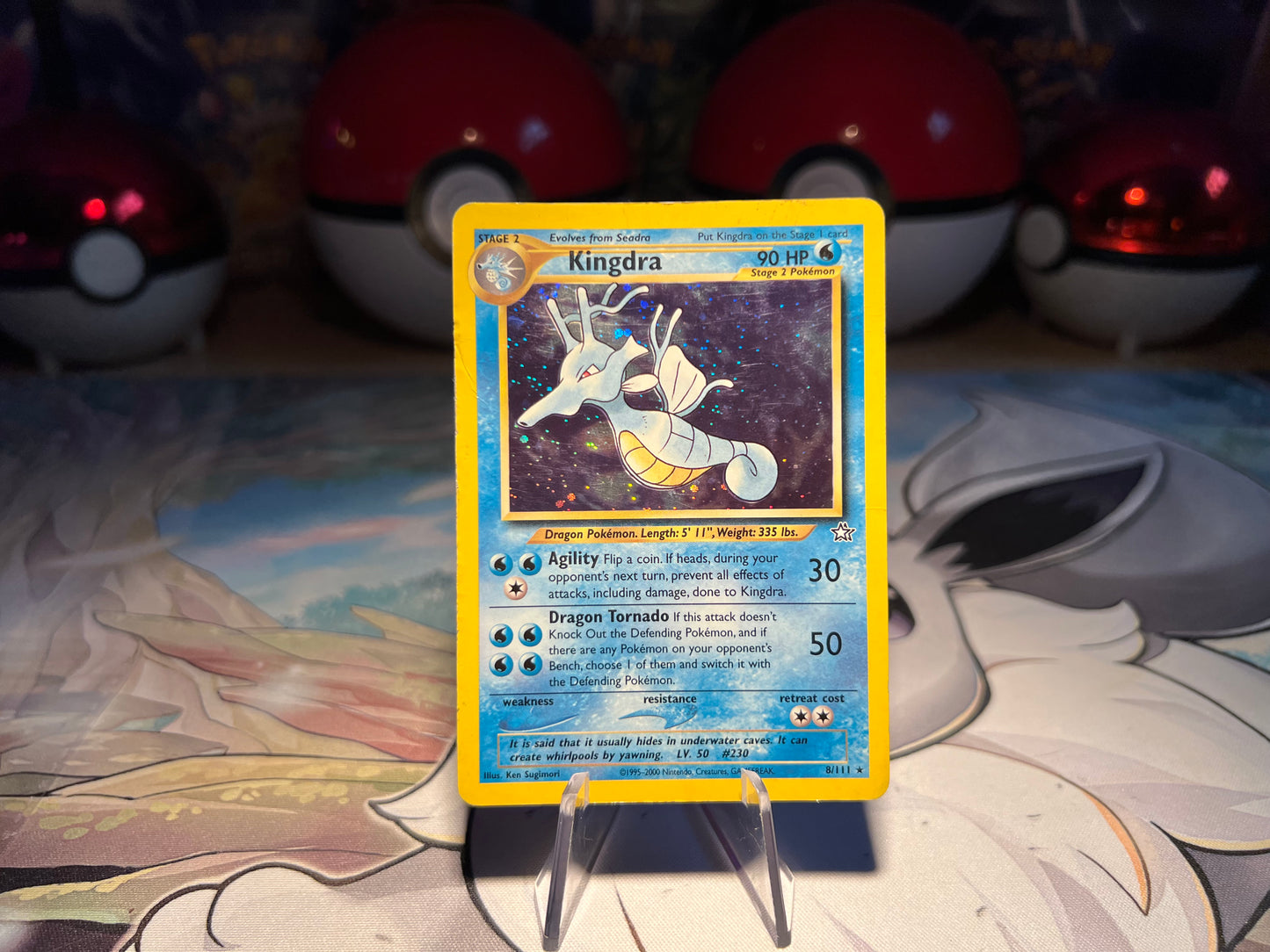 Pokemon Card Holo Vintage Kingdra (HP)(Listing #551)
