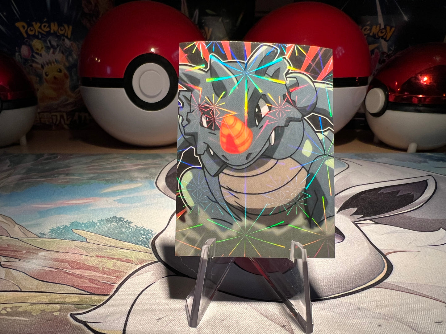 Pokemon Attack Holo Rhydon Sticker (Listing #539)