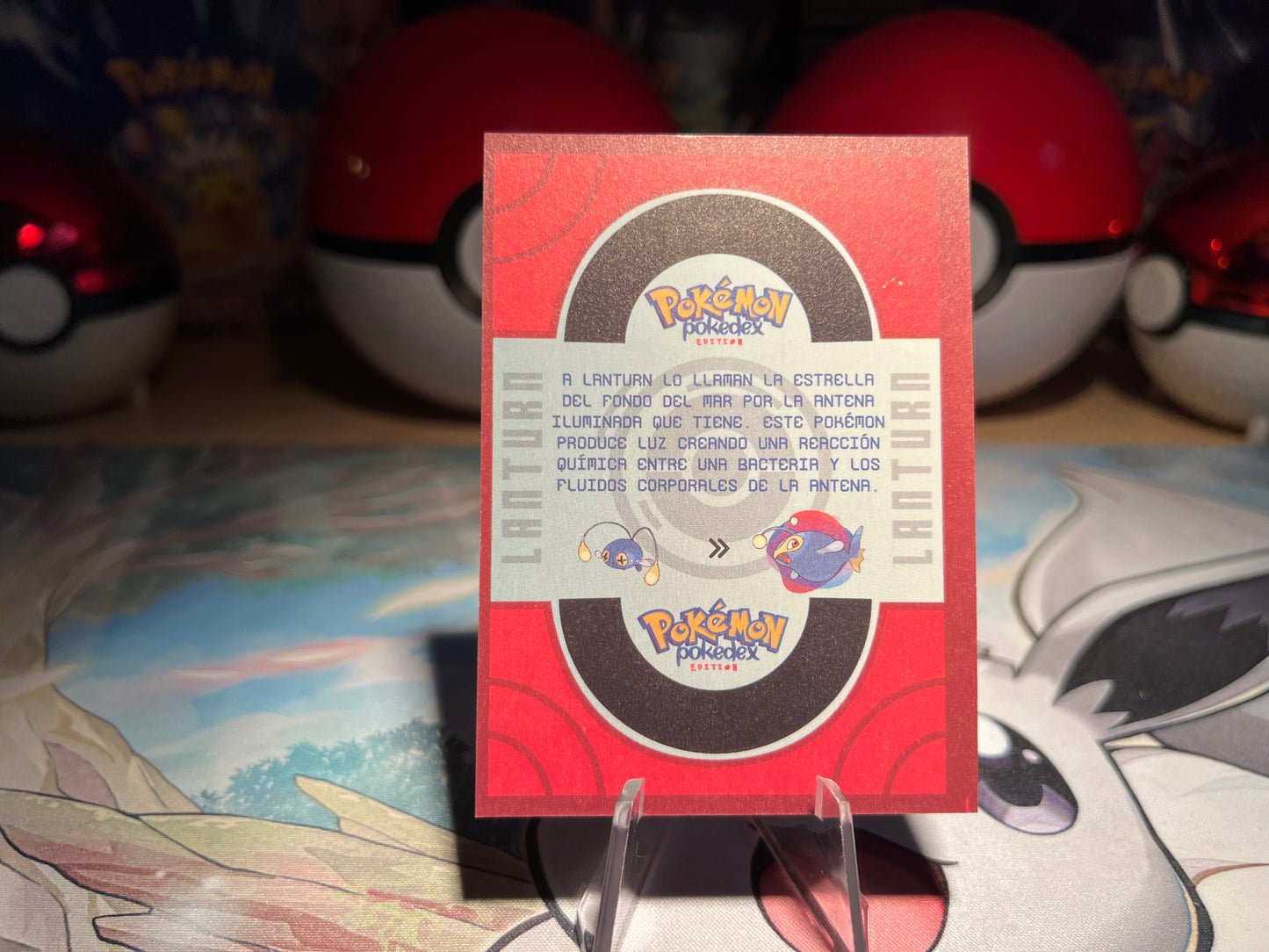Pokemon Lanturn Pokedex Card (Listing #572)