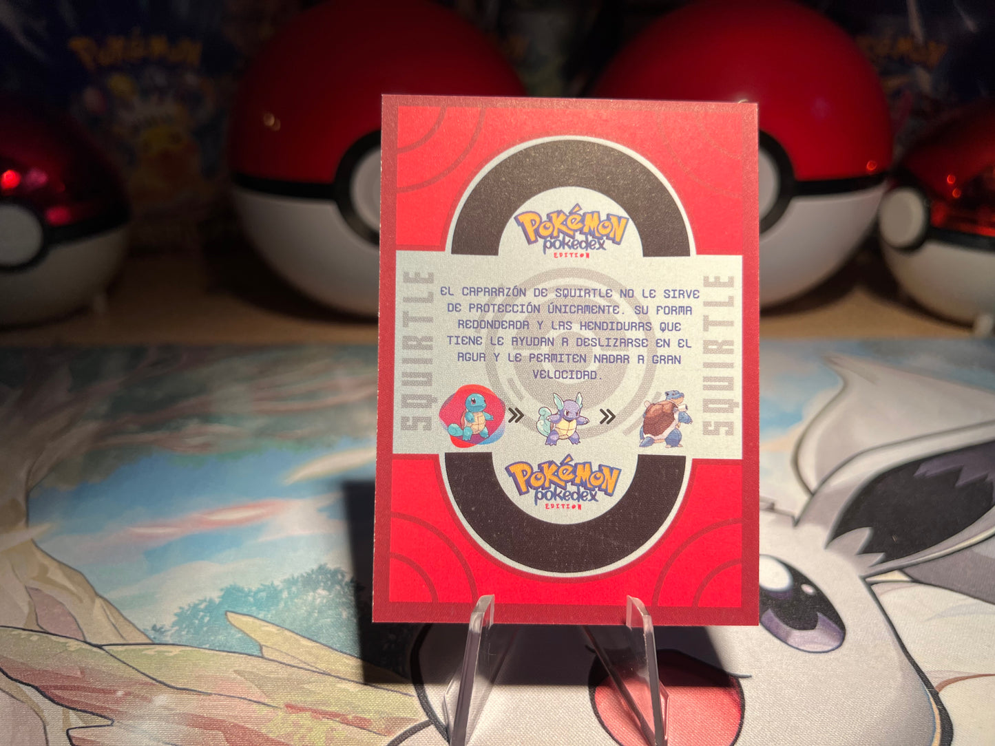 Pokemon Squirtle Pokedex Card (Listing #573)