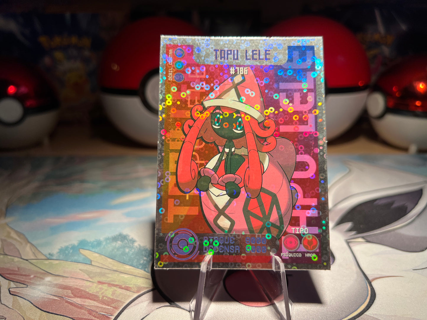 Pokemon Holo Tapu-Lele Pokedex Card (Listing #577)