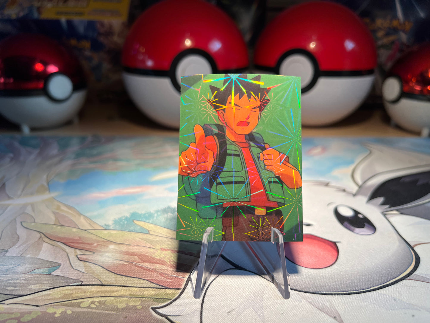 Pokemon Attacks Brock Holo Sticker (Listing #591)