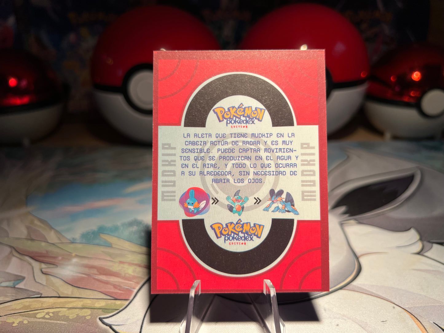 Pokemon Mudkip Pokedex Card (Listing #680)