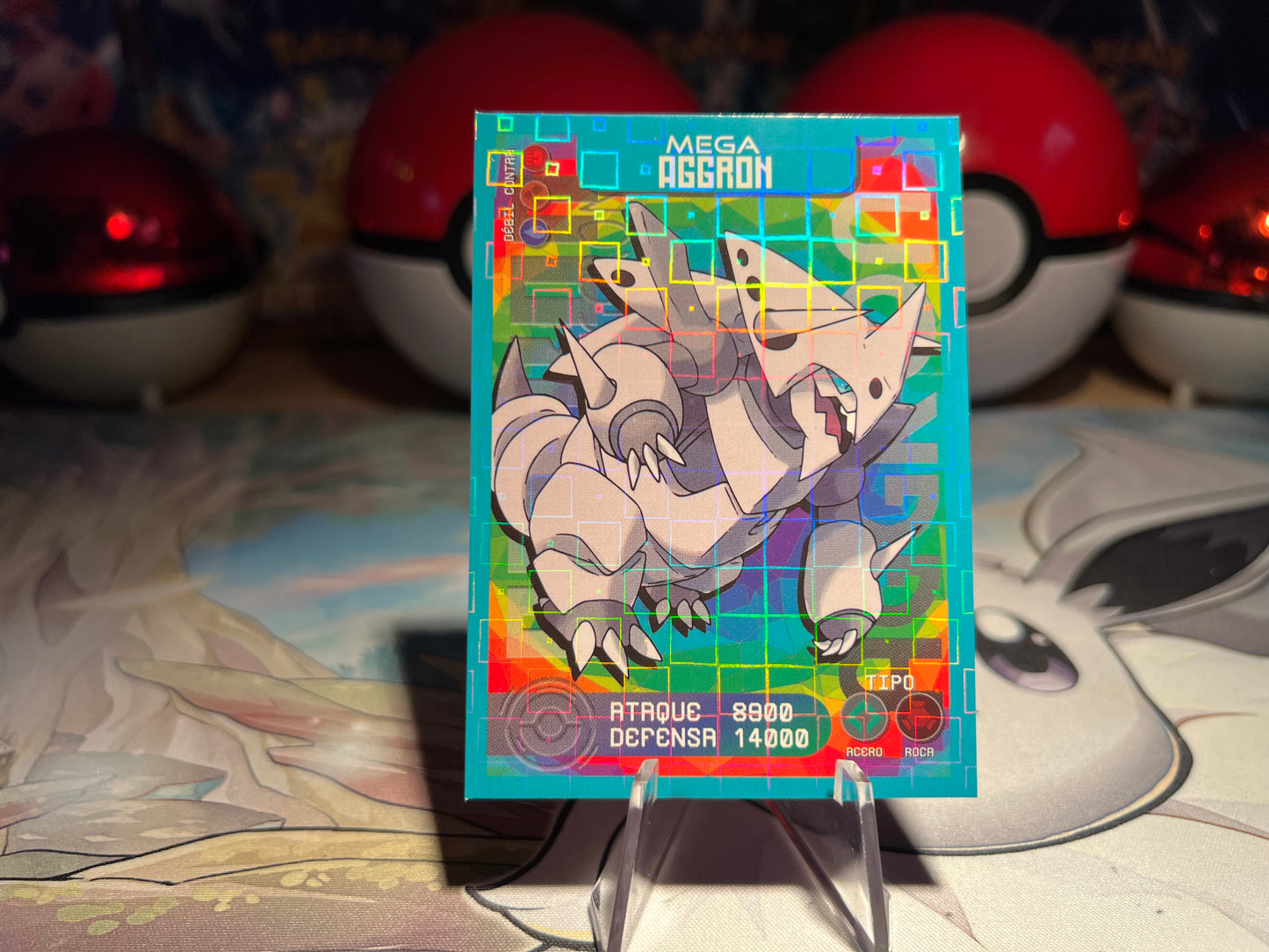 Pokemon Holo Mega Aggron Pokedex Card (Listing #683)