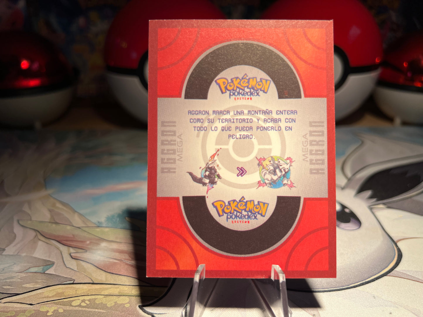 Pokemon Holo Mega Aggron Pokedex Card (Listing #683)