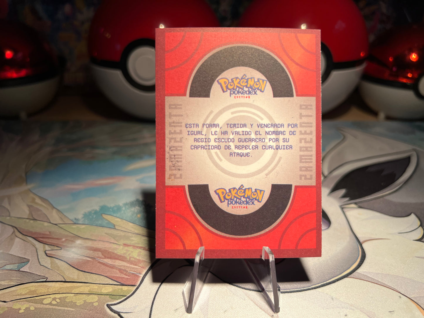 Pokemon Holo Zamazenta Pokedex Card (Listing #689)