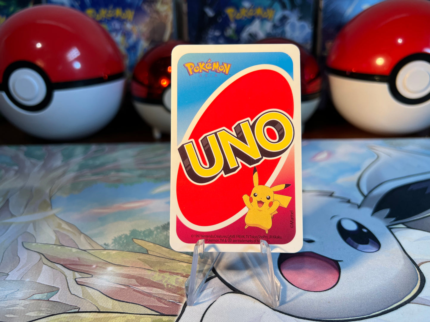 Pokemon Card Eevee Eeveelutions Uno Card (Listing #753)
