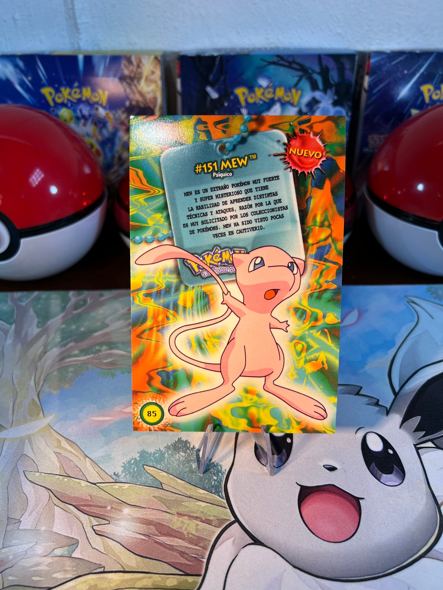 Pokemon Mew Licensed Nintendo Peru Postcard (Listing #810)