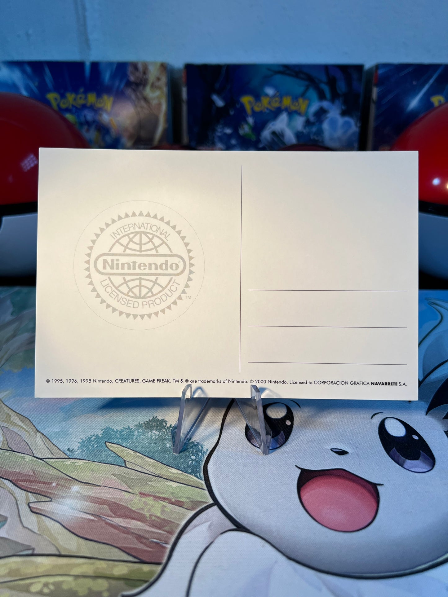 Pokemon Mew Licensed Nintendo Peru Postcard (Listing #810)