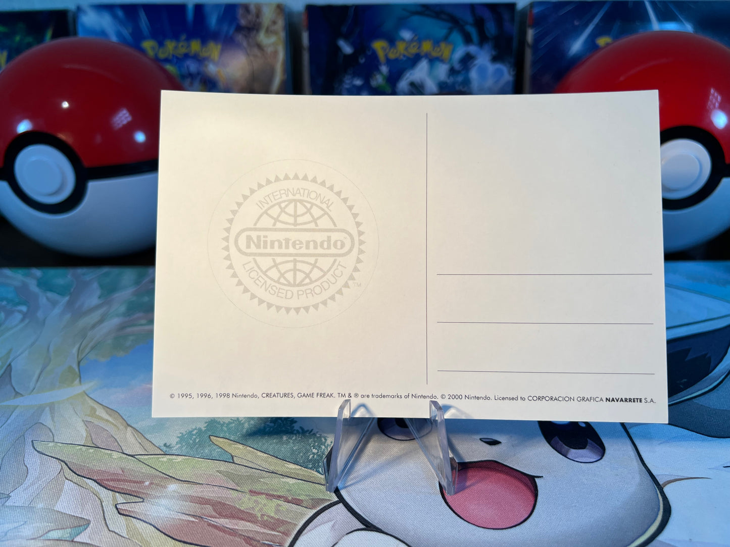 Pokemon Meowth and Persian Licensed Nintendo Peru Postcard (Listing #818)