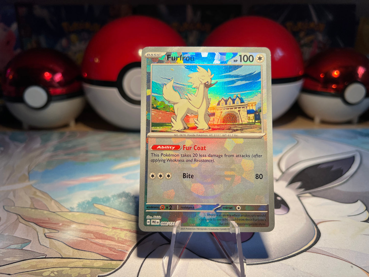 Pokemon Card Furfrou Pokeball Holo (Listing #485)