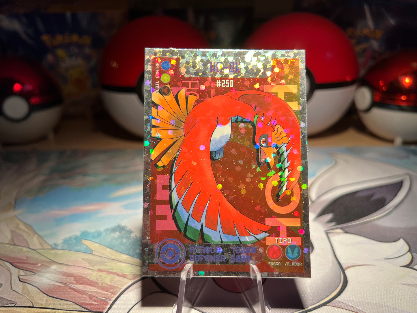 Pokemon Holo Ho-Oh Pokédex Card (Listing #580)
