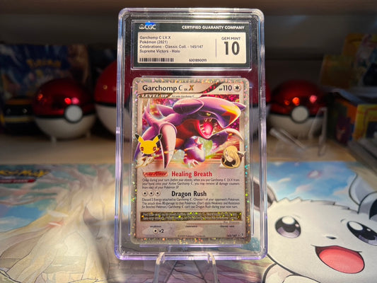 Graded CGC 10 Garchomp C LV.X Pokemon Card (Listing #186)