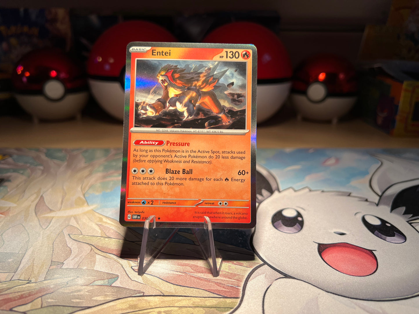 Pokemon Card Holo Entei (Listing #38)