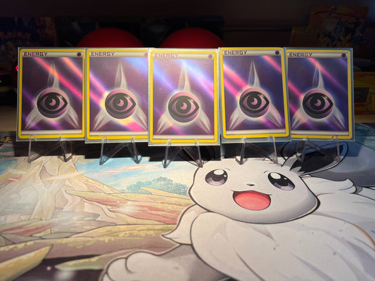 5 Holo Psychic Energy Pokemon Cards (Listing #44)