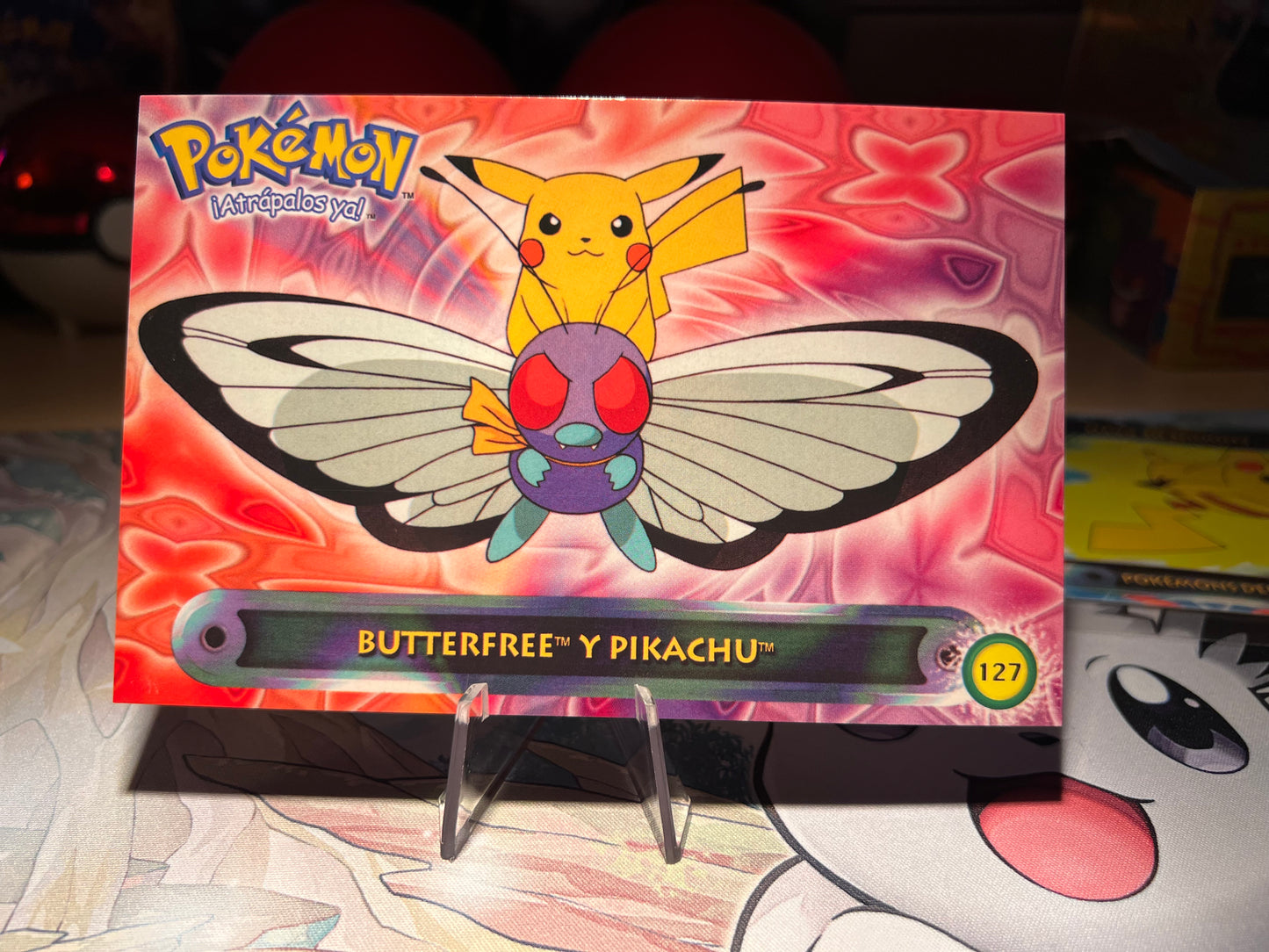 Nintendo Licensed Peru Pikachu, Butterfree Pokemon Post Card (Listing #120)
