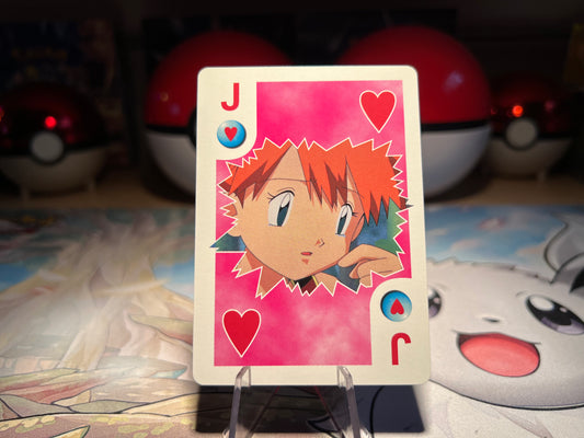 Pokemon Misty Jack of Hearts Poker Card